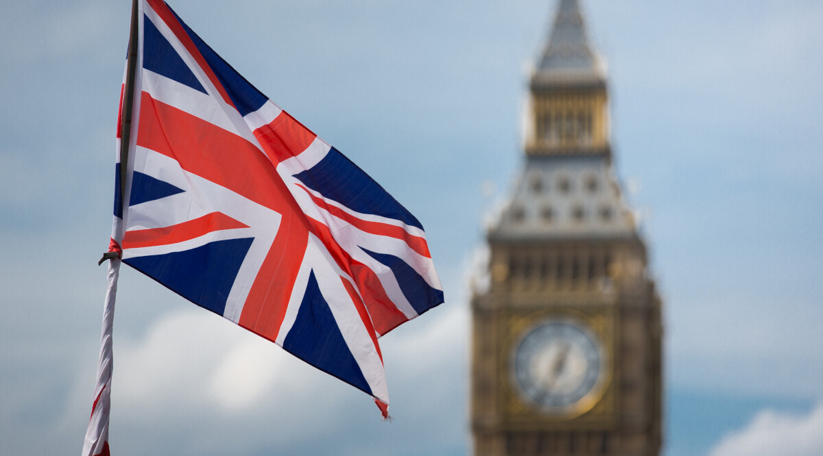 england flag with big ben